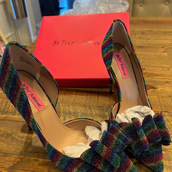 Betsy Johnson Rainbow Heels - Picture 3 of 6